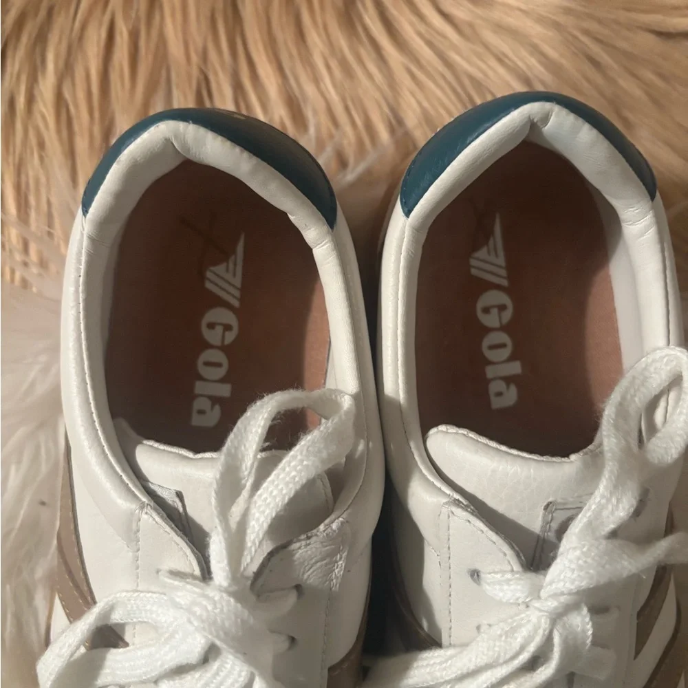 Gola Women's White and Tan Sneakers